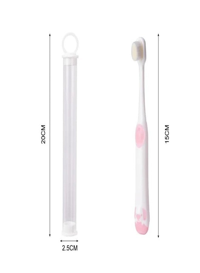 9UP® 4Pcs Extra Soft Toothbrush For Kids | Soft Bristle Toothbrush With Dogs Design | Manual 20000 Bristle Toothbrush For Children (Multicolour) - Image 5